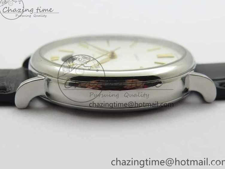 MIROTIME 0308 Vibrant Portofino IW459402 SS MKS 1:1 Best Edition White Dial on Black Leather Strap Miyota 7086